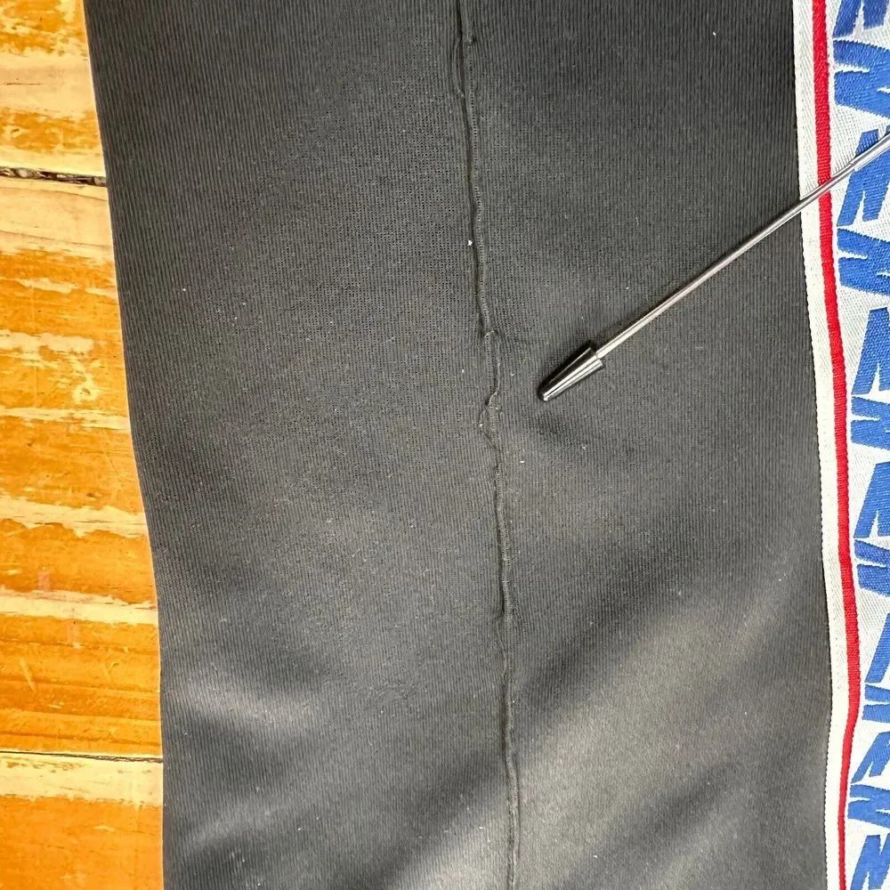 Vintage Nike Pants Womens Medium Black Graphic Line Red Tag Fleece‎ 25